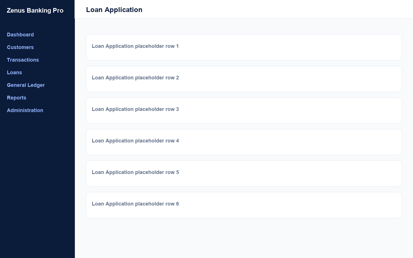 Loan application with repayment schedule